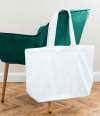BR053 Brand Lab Organic Oversized Tote Bag White colour image